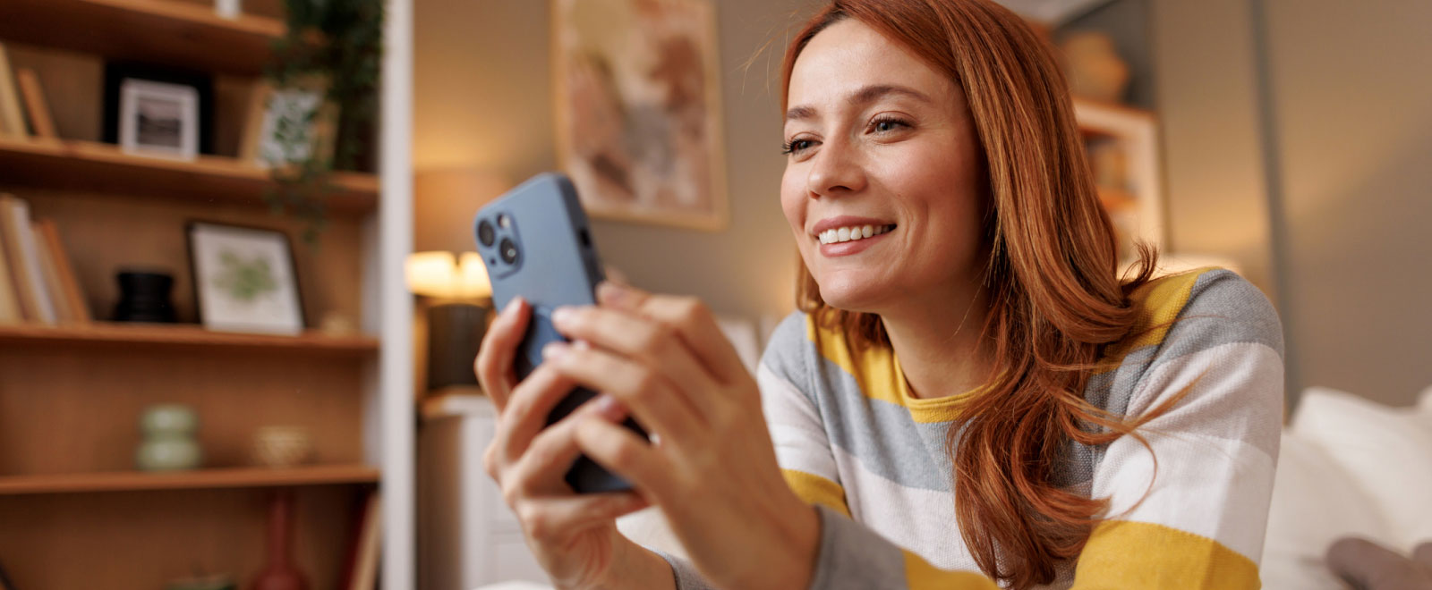 young woman using a smartphone